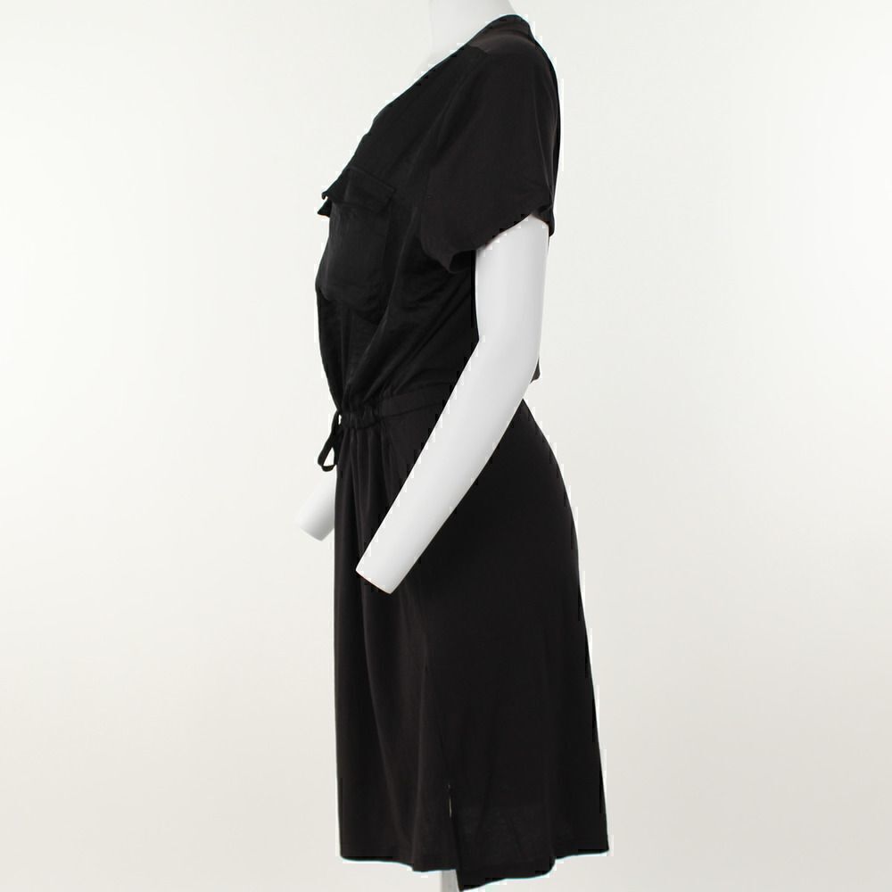 Dkny Solid Drawstring-Waist Pocket-Front Dress - Picture 3 of 5